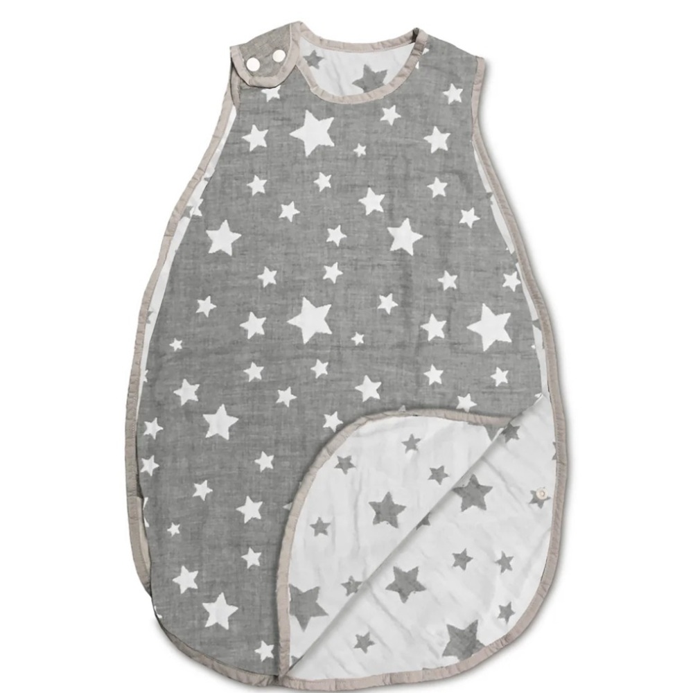 NEW! COTTON MUSLIN JACQUARD WEARABLE BLANKET - GREY STARS
Living Textiles